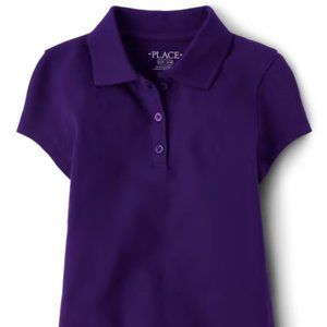 10/12 - Girls Uniform Pique Polo - Regal Violet